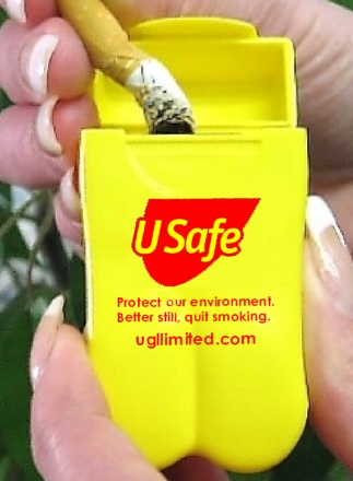 UGL Limited's new Yellow Personal Ashtrays from No BuTTs