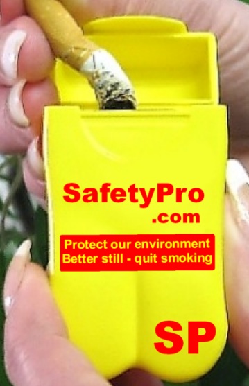 SafetyPro's Personal Ashtrays help protect our environment and visibly promote their business every time they're used!