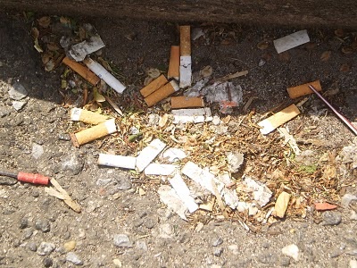 Cigarette butts damage the appearance of any location as well as the environment.