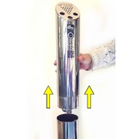 Eco-Pole Bollard Freestanding Ashtray - Easy 3 step emptying!
Step 2 - Remove