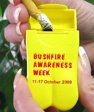 Personal Ashtray for Bushfire Awareness Week 09