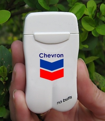Chevron's Personal Ashtray from No BuTTs