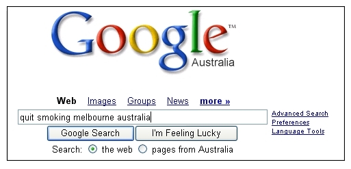 Google search sample Google search sample