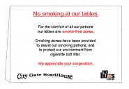 No Smoke - Tables - The Roadhouse